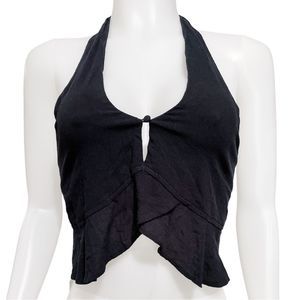 American Eagle Halter Peplum Crop Top